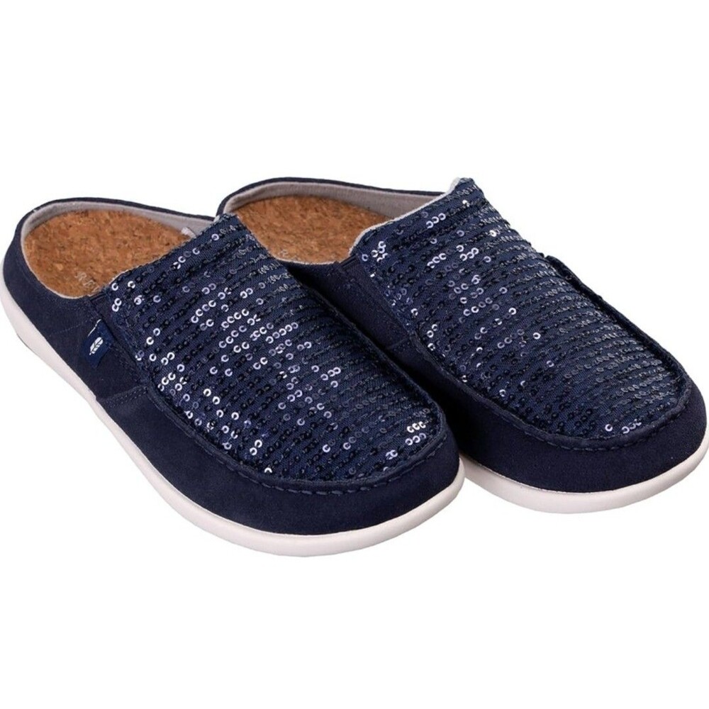 New in Box Waco Sequin Slide Shoes Sapphire